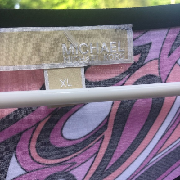 NWOT MICHAEL KORS Calabasas Paisley Sheath Shift Dress Womans XL Mod Prin… - Picture 4 of 6